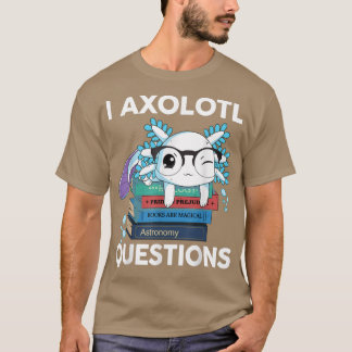 Jag ifrågasätter också Kids Funny Cute Aolotl Boys T Shirt