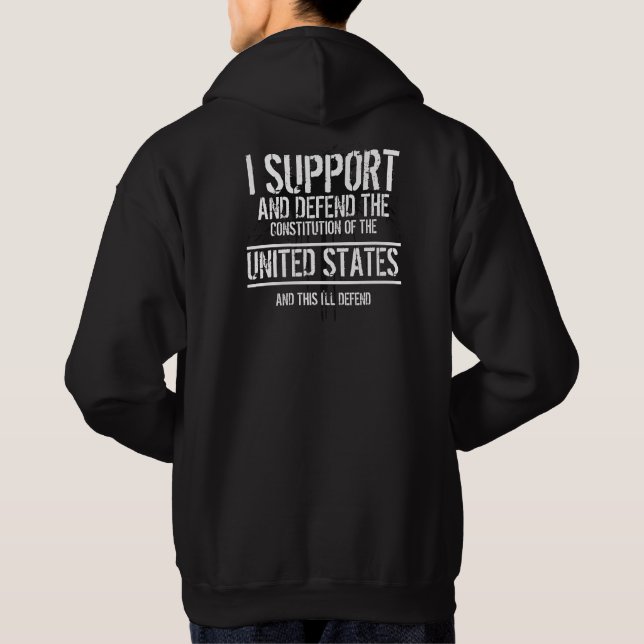 Jag  ingen man hoodie (Baksida)