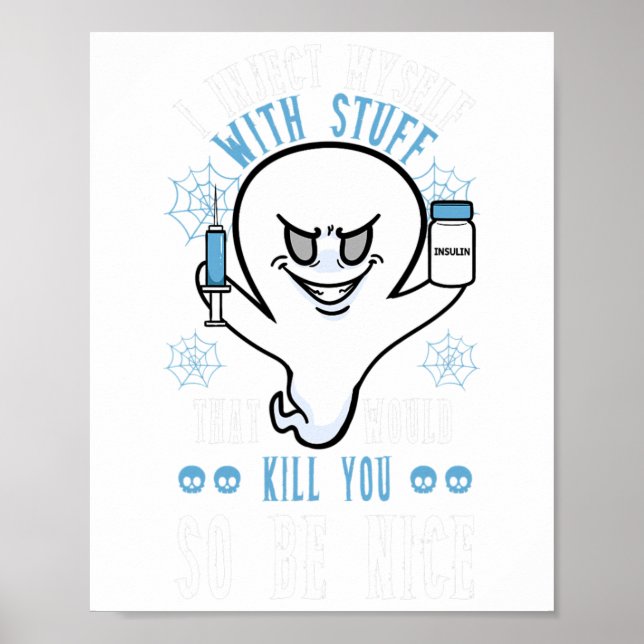 Jag injicerar mig själv med Saker som skulle Döda  Poster (Framsidan)