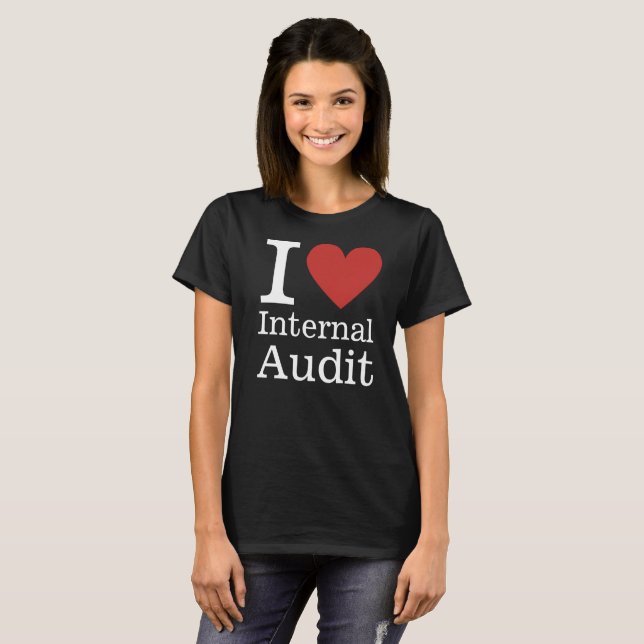 Jag ❤️ Internrevision för ANPASSNINGSBARNA Anställ T Shirt (Hel framsida)