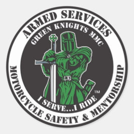 Jag ... jag Ride Sticker Runt Klistermärke