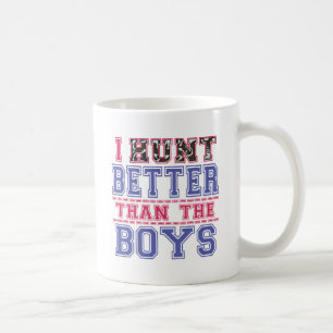 Jag jagar bättre än pojkarna kaffemugg