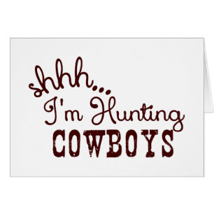 Jag jagar Cowboys Hälsningskort