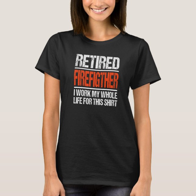 Jag jobbade hela mitt liv för det här t shirt (Framsida)