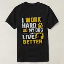 Jag Jobbar Hårt Hundälskare Citat Design