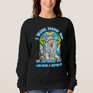 Jag jobbar hårt så att min japanska spitz kan få b t shirt