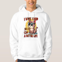 Jag jobbar hårt så att min katt kan få ett bättre 