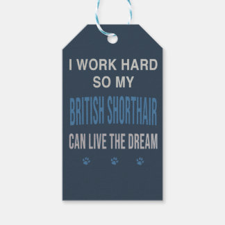 Jag Jobbar Hårt Så Min Brittisk Korthår Presentetikett