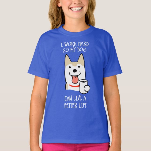 Jag jobbar hårt t shirt (Framsida)