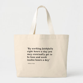 Jag jobbar hårt T-Shirt Tote Bag Jumbo Tygkasse