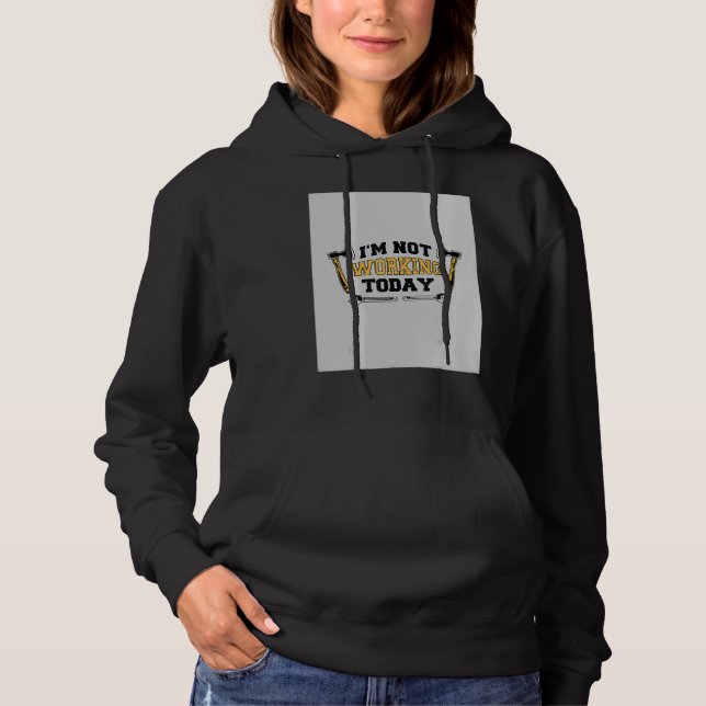 Jag jobbar inte idag t shirt (Framsida)