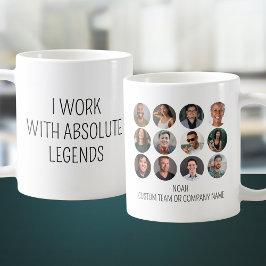 Jag jobbar med 12 fotokontorsteamet med absoluta f kaffemugg