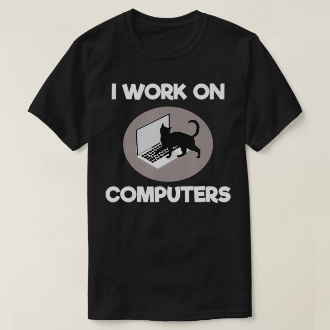 Jag jobbar med datorprogram, en bra bit-program, J T Shirt (Design framsida)