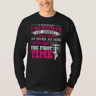 Jag jobbar naturligtvis inte så hårt som hon. t shirt