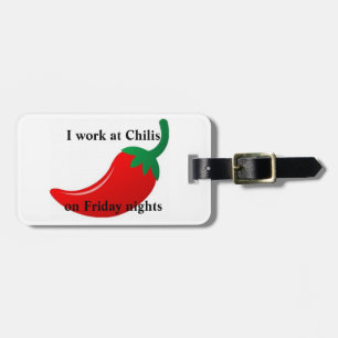 Jag jobbar på Chilis Bagagebricka