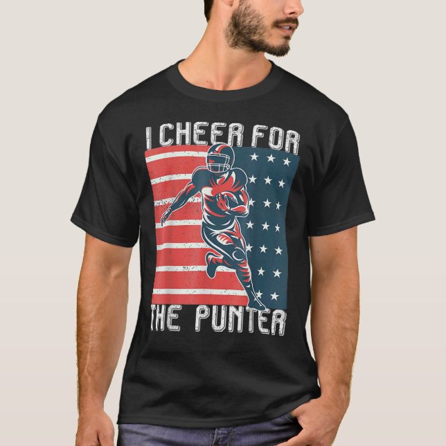 Jag jublar för Punter-Vintagen T Shirt (Framsida)