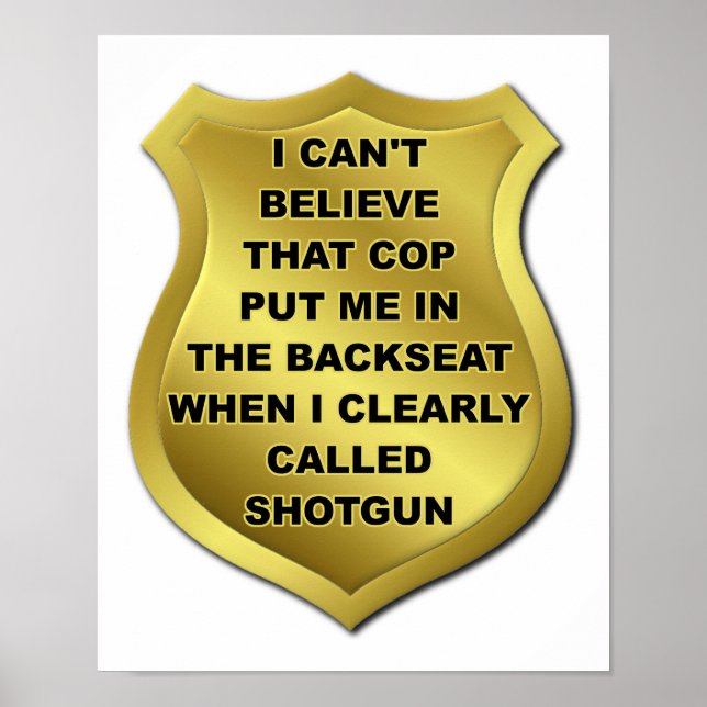 Jag kallade Pistol Funny Poster (Framsidan)