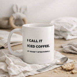 "Jag kallar det iskaffe." Rolig mormug Kaffemugg