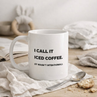 "Jag kallar det iskaffe." Rolig mormug Kaffemugg