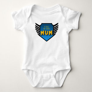 Jag kallar min hjälte mamma mors dag vit t shirt