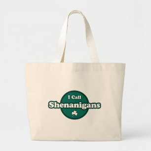 Jag kallar Shenanigans Cute Irish Soutay Jumbo Tygkasse