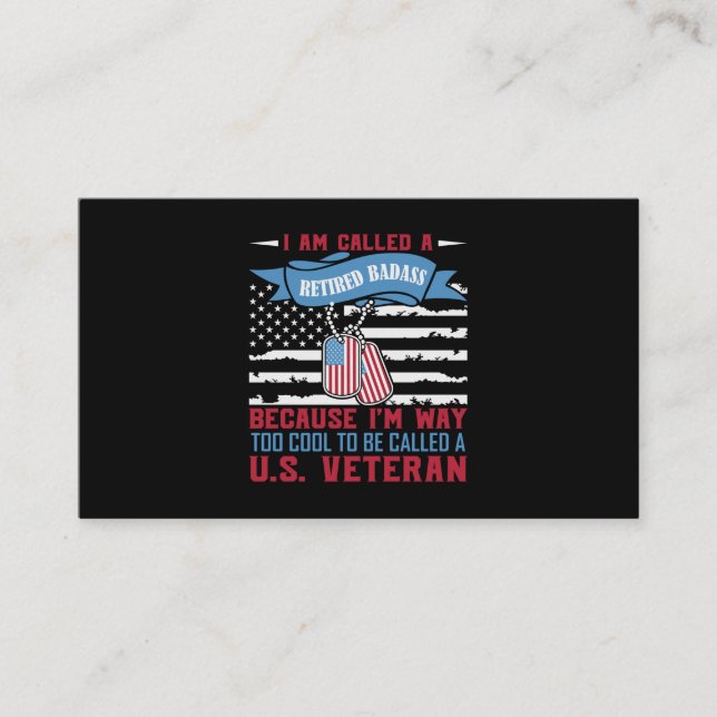 Jag kallas för en trött Badass Visitkort (Framsida)