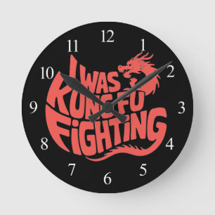 Jag kämpade med kung fu rund klocka