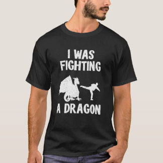 Jag kämpade mot en drake efter att operationen åte t shirt
