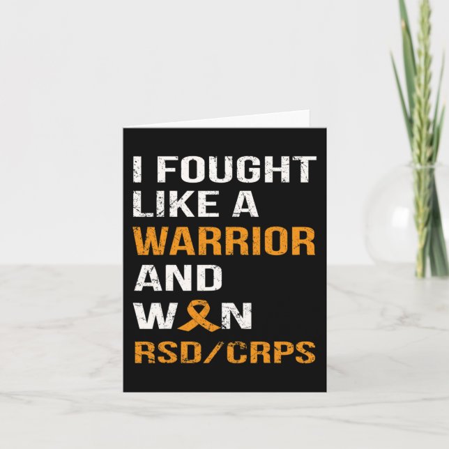 JAG KÄMPADE SOM EN VARARE OCH WON RSD - CRPS KORT (Framsida)