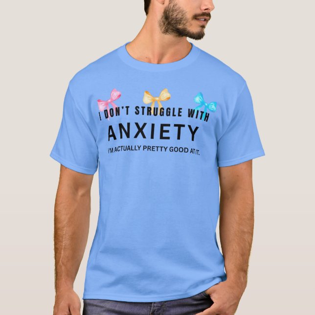 Jag kämpar inte med ångest present t shirt (Framsida)