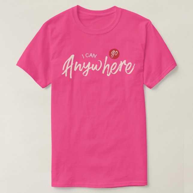 Jag kan åka vart som helst t shirt (Design framsida)