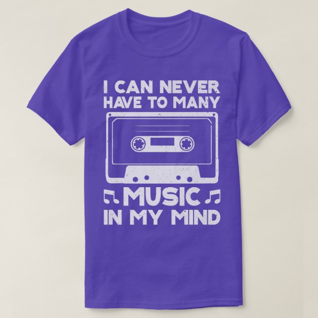 Jag kan aldrig ha för mycket musik i minnet Musica T Shirt (Design framsida)