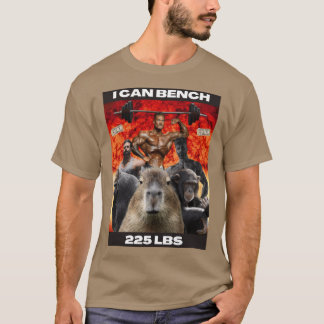 Jag kan bänka 225 pund roligt t shirt