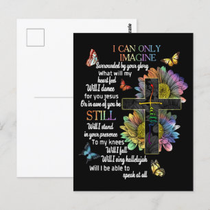 Jag kan bara föreställa mig Jesus Faith Vykort