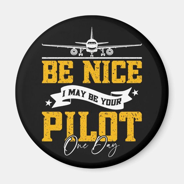 Jag kan bli din pilot en dag. magnet (Framsidan)