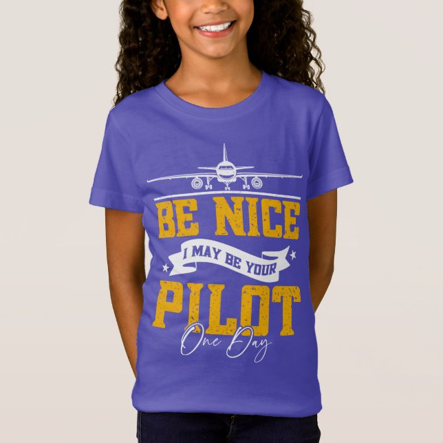 Jag kan bli din pilot en dag. t shirt (Framsida)