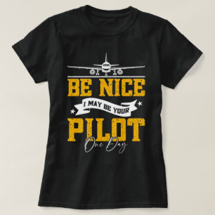 Jag kan bli din pilot en dag. t shirt