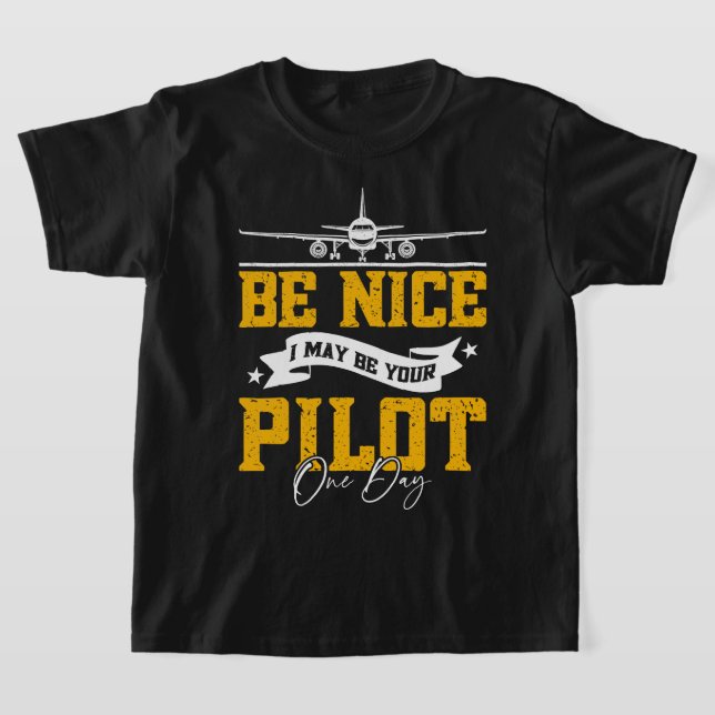 Jag kan bli din pilot en dag. t shirt (Laydown)