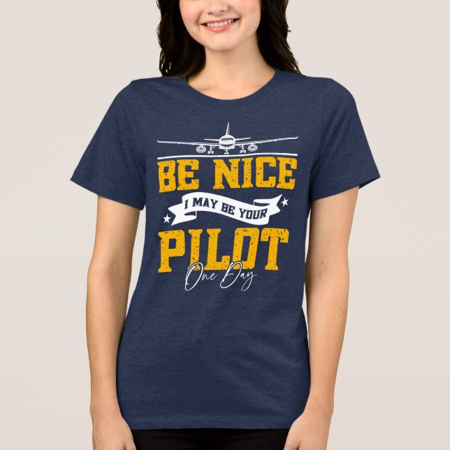 Jag kan bli din pilot en dag. t shirt (Framsida)