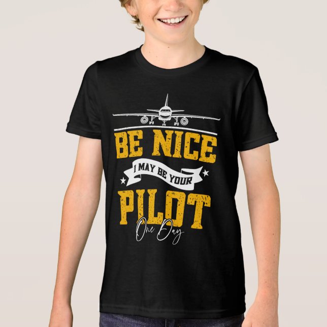 Jag kan bli din pilot en dag. t shirt (Framsida)