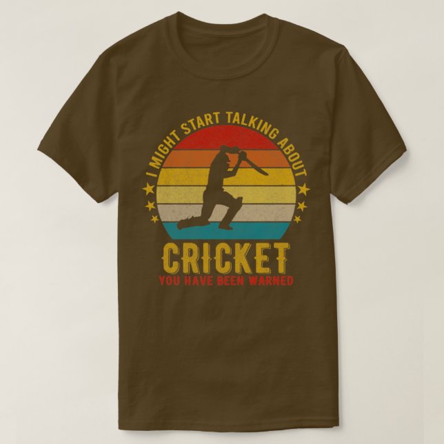 Jag kan börja prata om Cricket Funny Design ( T Shirt (Design framsida)