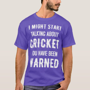 Jag kan börja prata om Cricket Funny Design ( T Shirt