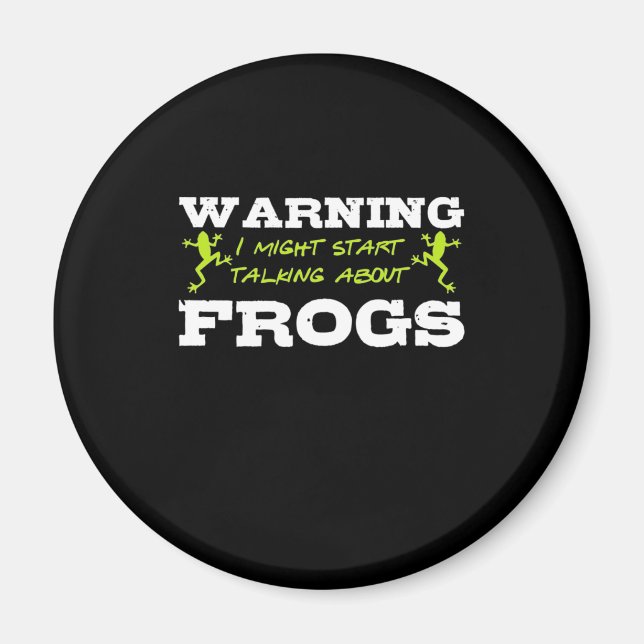 Jag kan börja prata om grodor magnet (Framsidan)