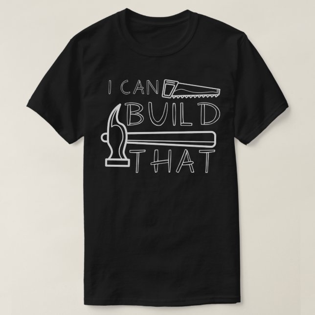 Jag kan Bygga att T Shirt (Design framsida)