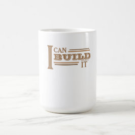 Jag Kan Bygga Den Kaffe Mugg (Vit)