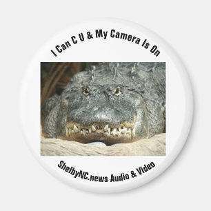 Jag kan C.U.Min kamera är på magnet