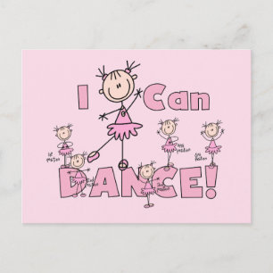 Jag kan dansa T-shirts och presenter Vykort