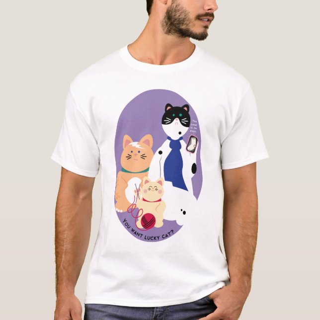 Jag kan den lyckliga katten för haz? tee shirt (Framsida)