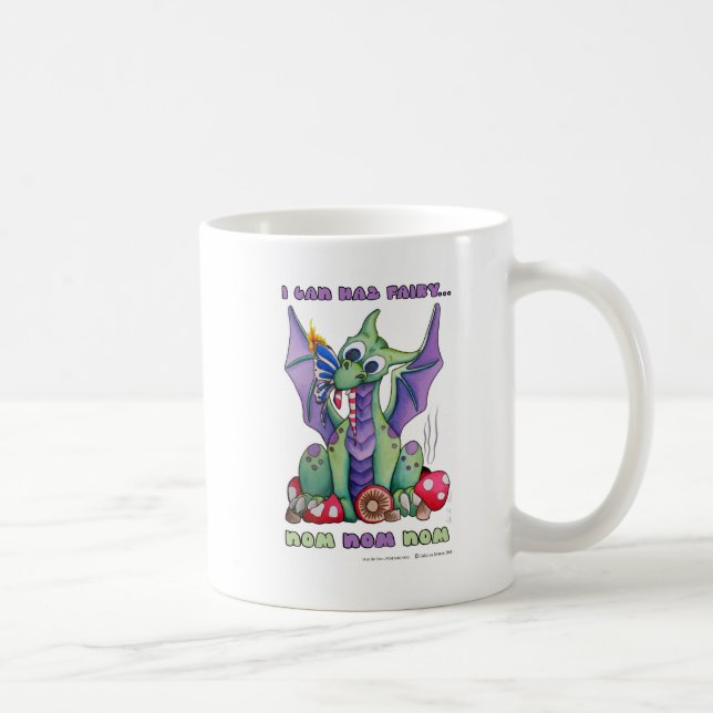 Jag kan draken för bebiset för den Haz fen NOM NOM Kaffemugg (Höger)
