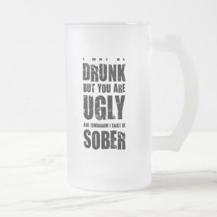 Jag kan drickas. Ovanlig gift. Frostat Ölglas